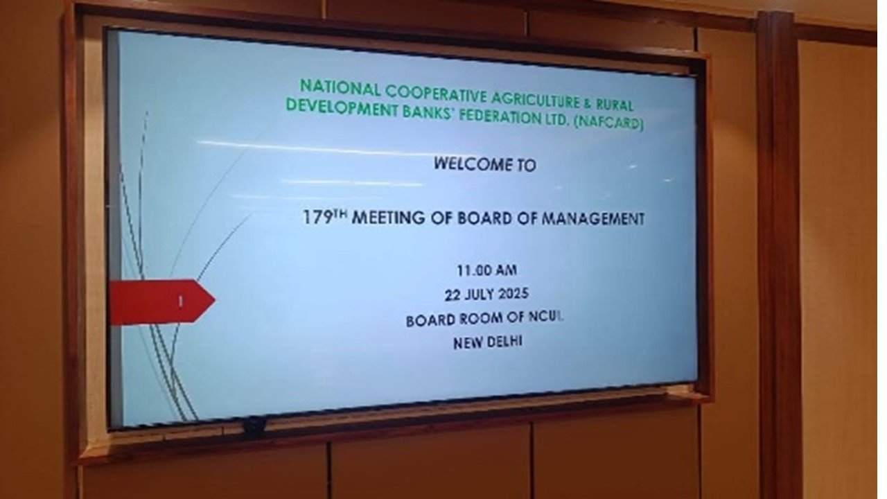 The 179th Board Meeting and Annual General Meeting (AGM) on 22nd July 2025 in the Board Room of NCUI, New Delhi.